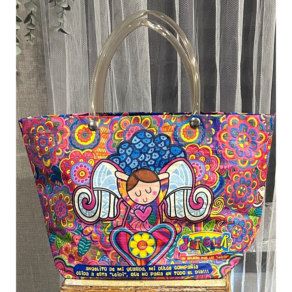 Distroller Virgen de Guadalupe Angelito de mi Guarda Tote Bag Mexican Pop Art